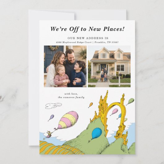 Dr. Seuss - We gaan naar nieuwe plaatsen! Foto Kaart (Voorkant)