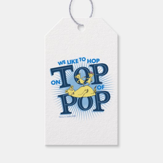 Dr. Seuss | We houden ervan om op Pop te springen Cadeaulabel (Voorkant)