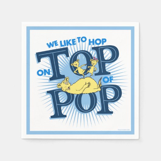 Dr. Seuss | We Laten Ons Op Pop Springen Servet (Voorkant)