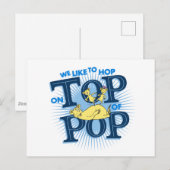 Dr. Seuss | We Like To Hop On Top Of Pop Briefkaart (Voorkant / Achterkant)