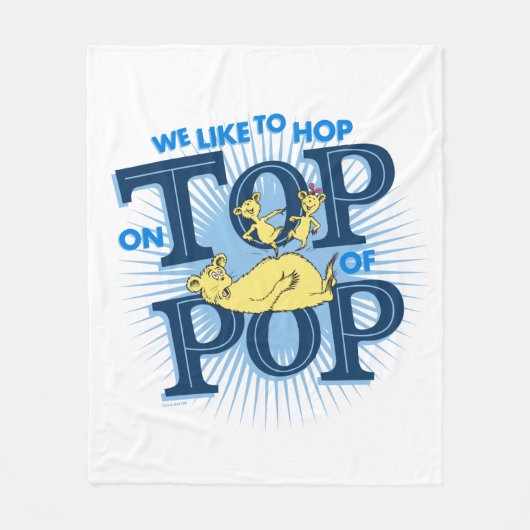 Dr. Seuss | We springen graag op de top van Pop Fleece Deken (Voorkant)