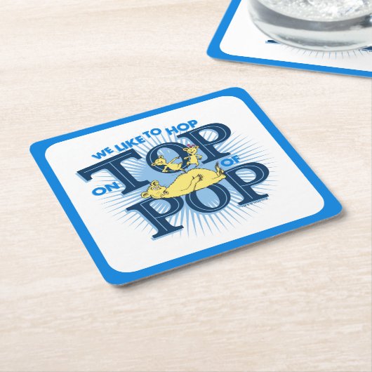 Dr. Seuss | We springen graag op de top van Pop Kartonnen Onderzetters (Schuin)