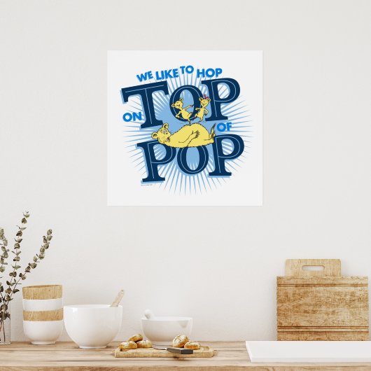 Dr. Seuss | We springen graag op de top van Pop Poster (Keuken)