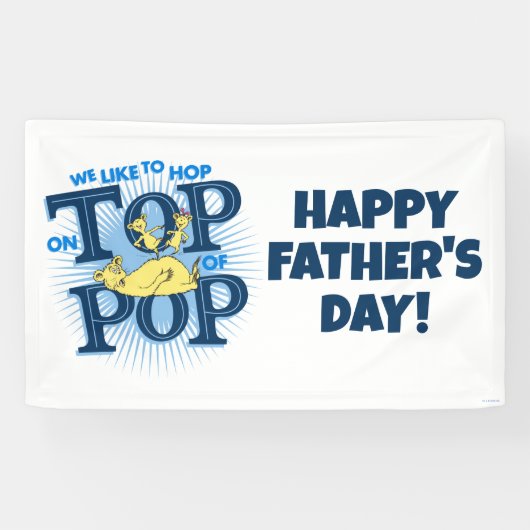 Dr. Seuss | We springen graag op de top van Pop Spandoek (Horizontaal)