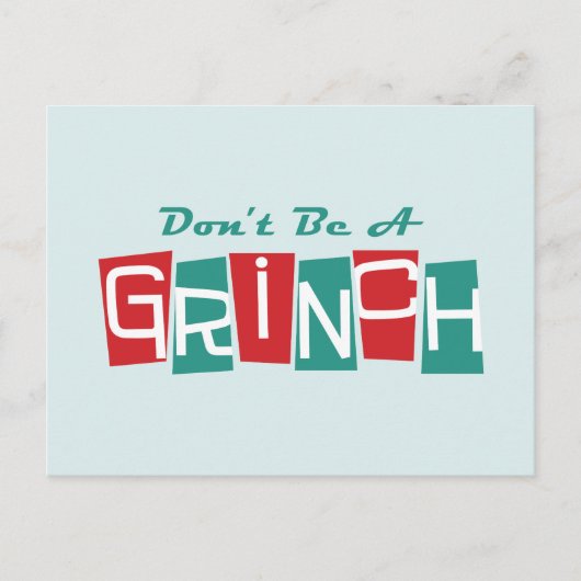 Dr. Seuss | Wees geen Grinch Briefkaart (Voorkant)