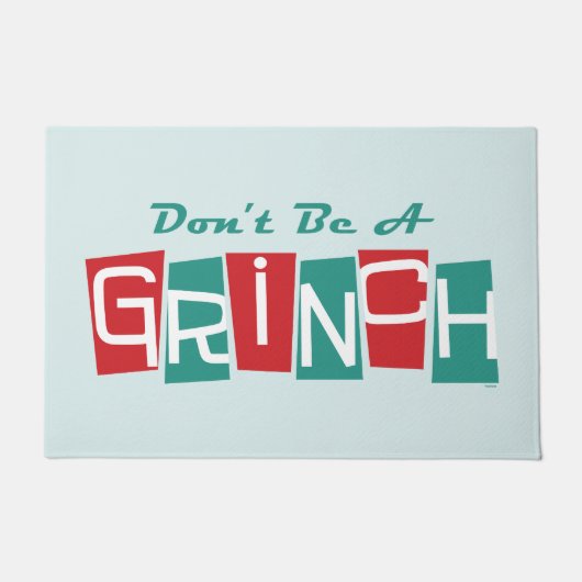 Dr. Seuss | Wees geen Grinch Deurmat (Voorkant)