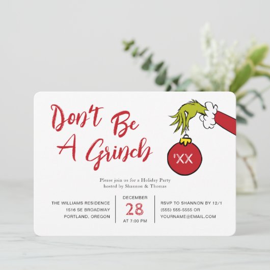 Dr. Seuss | Wees geen Grinch kerstfeest (Staand voorkant)
