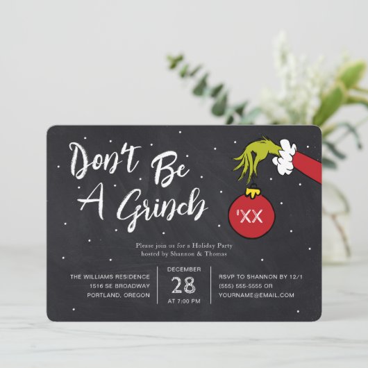 Dr. Seuss | Wees geen Grinch kerstfeest (Staand voorkant)