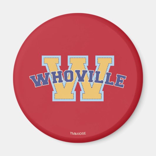Dr. Seuss | Who-ville Athletic Logo Magneet (Voorkant)