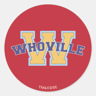Dr. Seuss Who-ville Athletic Logo Ronde Sticker