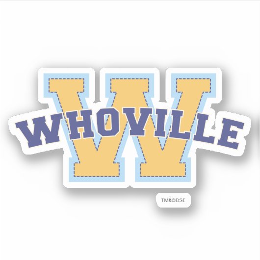 Dr. Seuss | Who-ville Athletic Logo Sticker (Voorkant)