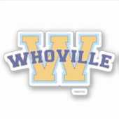 Dr. Seuss | Who-ville Atletiek Logo Sticker (Voorkant)