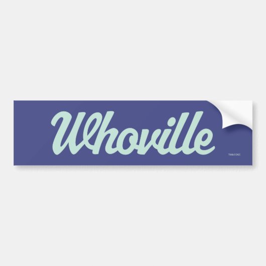 Dr. Seuss | Who-ville Script Logo Bumpersticker (Voorkant)