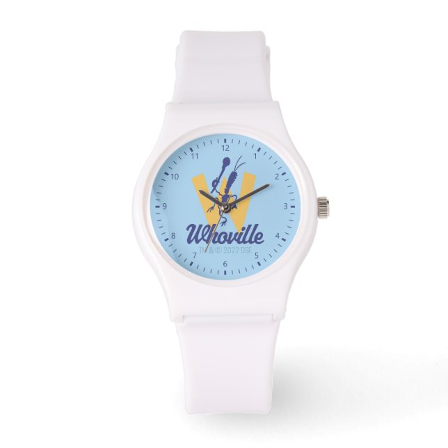 Dr. Seuss | Who-ville W Logo Horloge (Voorkant)
