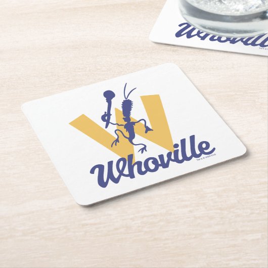 Dr. Seuss | Who-ville W Logo Kartonnen Onderzetters (Schuin)