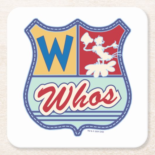 Dr. Seuss | Who-ville - Whos Crest Kartonnen Onderzetters (Voorkant)