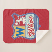 Dr. Seuss | Who-ville - Whos Crest Sherpa Deken (Voorkant (horizontaal))