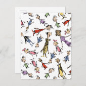 Dr. Seuss Whoville Characters Festive Pattern Briefkaart (Voorkant / Achterkant)