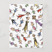 Dr. Seuss Whoville Characters Festive Pattern Briefkaart (Voorkant)