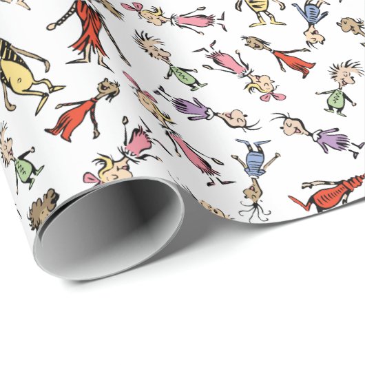 Dr. Seuss Whoville Characters Festive Pattern Cadeaupapier (Rol Hoek)