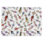 Dr. Seuss Whoville Characters Festive Pattern Groot Cadeauzakje (Achterkant)
