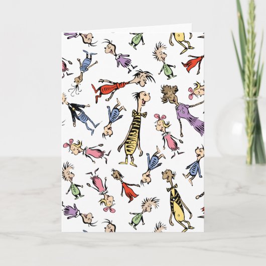 Dr. Seuss Whoville Characters Festive Pattern Kaart (Voorkant)