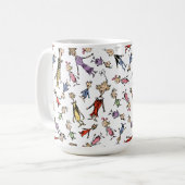 Dr. Seuss Whoville Characters Festive Pattern Koffiemok (Voorkant links)