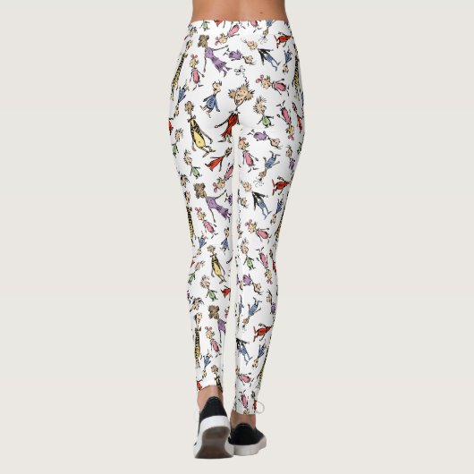 Dr. Seuss Whoville Characters Festive Pattern Leggings (Achterkant)