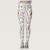 Dr. Seuss Whoville Characters Festive Pattern Leggings (Voorkant)