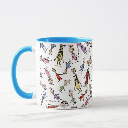 Dr. Seuss Whoville Characters Festive Pattern Mok (Links)
