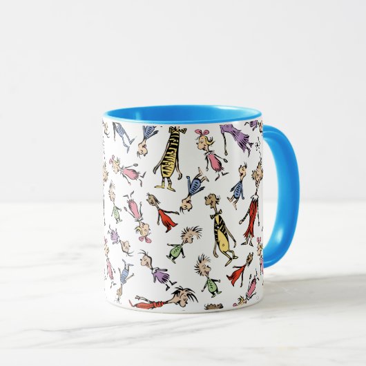 Dr. Seuss Whoville Characters Festive Pattern Mok (Voorkant rechts)