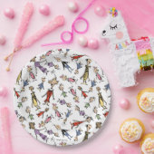 Dr. Seuss Whoville Characters Festive Pattern Papieren Bordje (Feest)