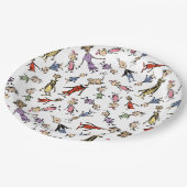 Dr. Seuss Whoville Characters Festive Pattern Papieren Bordje (Gekanteld)