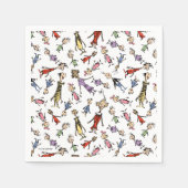 Dr. Seuss Whoville Characters Festive Pattern Servet (Voorkant)