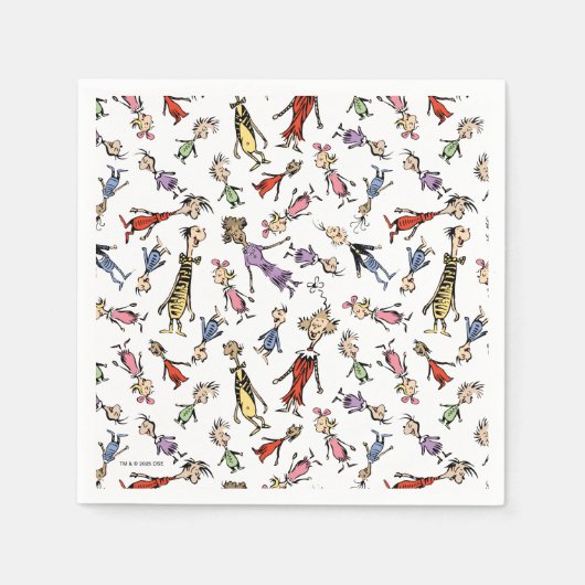 Dr. Seuss Whoville Characters Festive Pattern Servet (Voorkant)