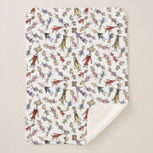 Dr. Seuss Whoville Characters Festive Pattern Sherpa Deken (Voorkant)