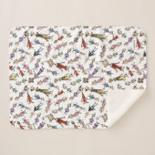 Dr. Seuss Whoville Characters Festive Pattern Sherpa Deken (Voorkant (horizontaal))