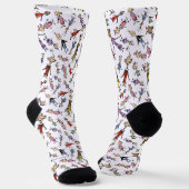 Dr. Seuss Whoville Characters Festive Pattern Sokken (Gebogen)