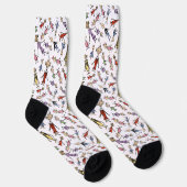 Dr. Seuss Whoville Characters Festive Pattern Sokken (Rechts)