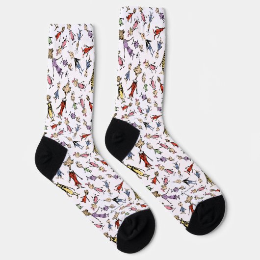 Dr. Seuss Whoville Characters Festive Pattern Sokken (Rechts)
