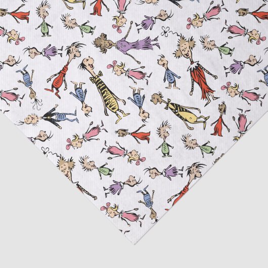 Dr. Seuss Whoville Characters Festive Pattern Tissuepapier (Detail)