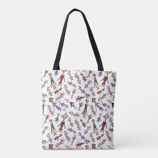 Dr. Seuss Whoville Characters Festive Pattern Tote Bag (Achterkant)