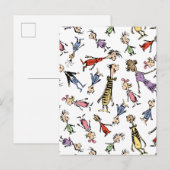 Dr. Seuss Whoville Karakters Festief Patroon Briefkaart (Voorkant / Achterkant)