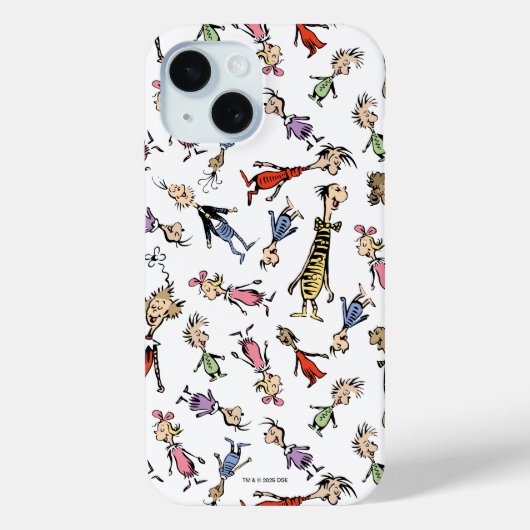 Dr. Seuss Whoville Karakters Festief Patroon Case-Mate iPhone Case (Achterkant)