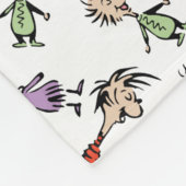 Dr. Seuss Whoville Karakters Festief Patroon Fleece Deken (Hoek)
