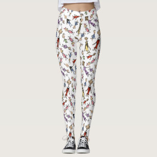 Dr. Seuss Whoville Karakters Festief Patroon Leggings