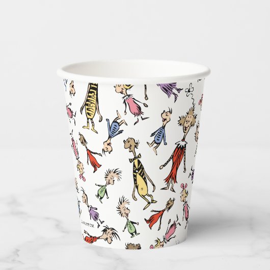 Dr. Seuss Whoville Karakters Festief Patroon Papieren Bekers (Voorkant)