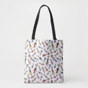 Dr. Seuss Whoville Karakters Festief Patroon Tote Bag