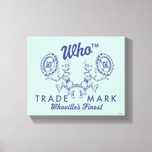 Dr. Seuss | Wie-ville's Beste Logo Canvas Afdruk (Voorkant)