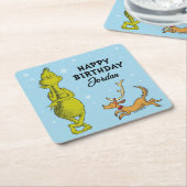 Dr. Seuss | Winterdag Kartonnen Onderzetters (Schuin)